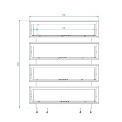 Александрия Комод (ЛДСП венге/белый бриллиант) в Талице - talica.mebel24.online | фото 2