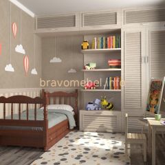 АЛЕНКА Кровать детская (орех) с 2 ящиками в Талице - talica.mebel24.online | фото