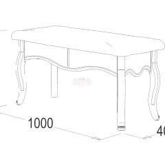 Банкетка 1000 Ольга-10 МДФ в Талице - talica.mebel24.online | фото 2