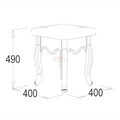 Банкетка 400 Ольга-10 МДФ в Талице - talica.mebel24.online | фото 2