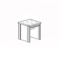 Банкетка №807 Парма кремовый белый в Талице - talica.mebel24.online | фото 2