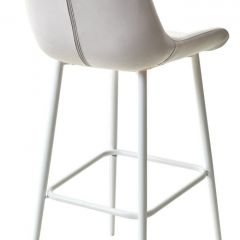 Барный стул ХОФМАН, цвет H-09 Светло-серый, велюр / белый каркас М-City в Талице - talica.mebel24.online | фото 4