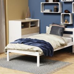 Детская кровать из массива березы Соня-1 (Белый/Лак) в Талице - talica.mebel24.online | фото