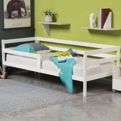Детская кровать из массива березы Соня-3 (Белый/Лак) в Талице - talica.mebel24.online | фото