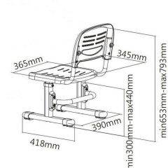 Детский стул SST3 Blue в Талице - talica.mebel24.online | фото 4