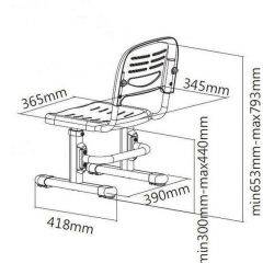 Детский стул SST3 Розовый (Pink) в Талице - talica.mebel24.online | фото 5