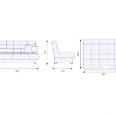 Диван Идальго Vital Apple с подушками в Талице - talica.mebel24.online | фото 2