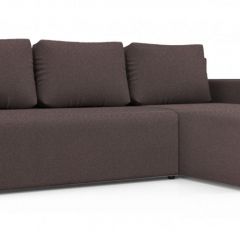 Диван угловой Алиса 3 Bahama PLUM - Teos Dark Brown в Талице - talica.mebel24.online | фото