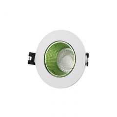 DK3061-WH+GR Встраиваемый светильник, IP 20, 10 Вт, GU5.3, LED, белый/зеленый, пластик в Талице - talica.mebel24.online | фото