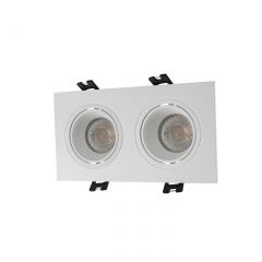 DK3072-WH Встраиваемый светильник, IP 20, 10 Вт, GU5.3, LED, белый/белый, пластик в Талице - talica.mebel24.online | фото