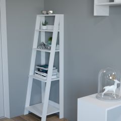 Этажерка лофт (белый) в Талице - talica.mebel24.online | фото 2