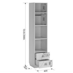 ФЭНТЕЗИ Шкаф комбинированный (с ящ1-створчатый) в Талице - talica.mebel24.online | фото 3