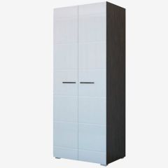 Фиеста №2 Шкаф со штангой (Венге/Белый глянец) в Талице - talica.mebel24.online | фото