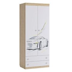 ФОРСАЖ Детский гарнитур (модульный) (дуб сонома/белый) в Талице - talica.mebel24.online | фото 10