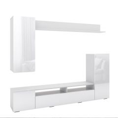 Гостиная Альфа (Белый/Белый глянец) в Талице - talica.mebel24.online | фото 3