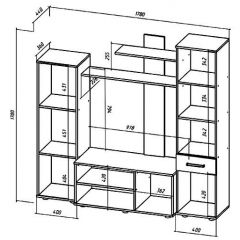 ИБИЦА Гостиная (ЯШС/ЯШТ) в Талице - talica.mebel24.online | фото 2