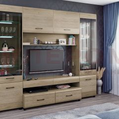 Гостиная Камелия Композиция 11 (Гикори Джексон светлый) в Талице - talica.mebel24.online | фото