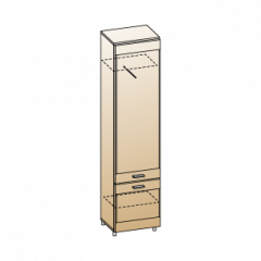 Гостиная Камелия Композиция 2 (Гикори Джексон темный) в Талице - talica.mebel24.online | фото 9