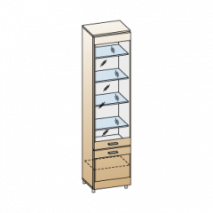Гостиная Камелия Композиция 7 (Гикори Джексон светлый) в Талице - talica.mebel24.online | фото 3