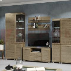 Гостиная Мелисса Композиция 5 (Гикори Джексон светлый) в Талице - talica.mebel24.online | фото