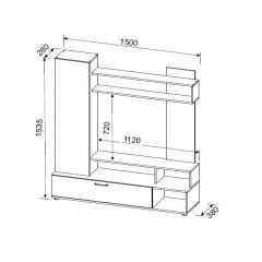 Гостиная МГС 9 (Белый/Цемент светлый) в Талице - talica.mebel24.online | фото 4