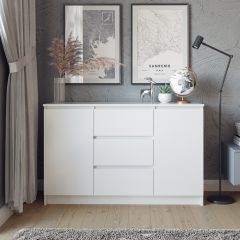 МОРИ Гостиная модульная (белый) в Талице - talica.mebel24.online | фото 10