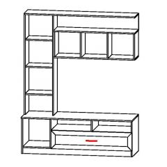 ПРАГА Гостиная (модульная) в Талице - talica.mebel24.online | фото 7