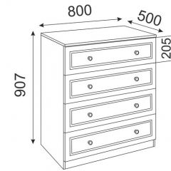 Комод М05 Беатрис (дуб млечный) в Талице - talica.mebel24.online | фото 2