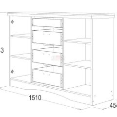 Комод многоцелевой Ольга-10 МДФ в Талице - talica.mebel24.online | фото 2