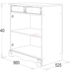 Комод Ольга 1Н ЛДСП в Талице - talica.mebel24.online | фото 2