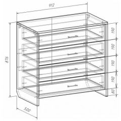 Комод с плитой 22 мм ЛИБЕРТИ в Талице - talica.mebel24.online | фото 3