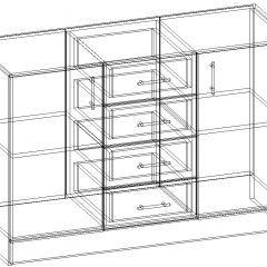 СОФИЯ Комод К1000 2Д (венге/дуб белфорт) в Талице - talica.mebel24.online | фото 3