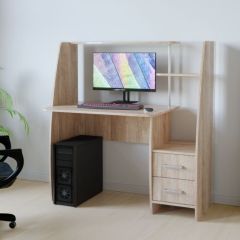 Компьютерный стол КЛ №6.2 левый (Дуб баррик) в Талице - talica.mebel24.online | фото