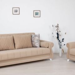 Комплект Роуз ТД 412 диван-кровать + кресло + комплект подушек в Талице - talica.mebel24.online | фото