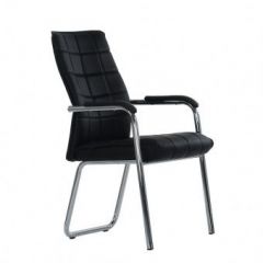 Кресло Barneo K-14 для посетителей и переговорных (черный) в Талице - talica.mebel24.online | фото 1