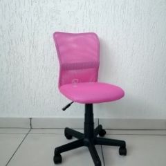 Кресло Barneo K-401 детское (розовая ткань/сетка) в Талице - talica.mebel24.online | фото