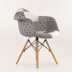 Кресло Barneo N-14 Patchwork черно-белый в Талице - talica.mebel24.online | фото 5
