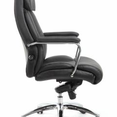 Кресло BRABIX PREMIUM "Phaeton EX-502" (кожа с компаньоном, хром, черное) 530882 в Талице - talica.mebel24.online | фото 3