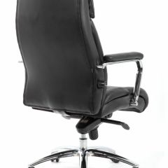 Кресло BRABIX PREMIUM "Phaeton EX-502" (кожа с компаньоном, хром, черное) 530882 в Талице - talica.mebel24.online | фото 4
