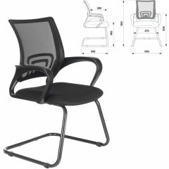 Кресло BRABIX "Fly CF-100" (черное) 532087 в Талице - talica.mebel24.online | фото 2