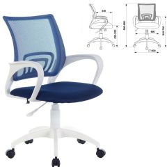 Кресло BRABIX "Fly MG-396W" (белый/темно-синее) 532399 в Талице - talica.mebel24.online | фото 2