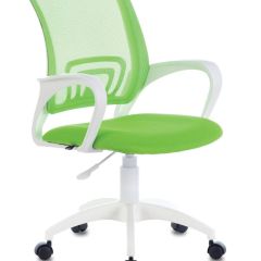 Кресло BRABIX "Fly MG-396W", пластик белый, сетка, салатовое, 532403 в Талице - talica.mebel24.online | фото