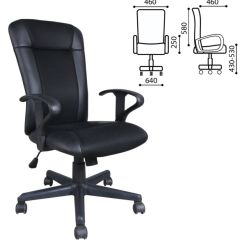 Кресло BRABIX "Optima MG-370" (экокожа/ткань, черное) 531580 в Талице - talica.mebel24.online | фото 2
