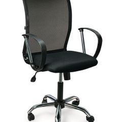 Кресло BRABIX "Spring MG-308" (хром, ткань черная) 531403 в Талице - talica.mebel24.online | фото