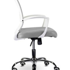 Кресло BRABIX "Wings MG-306" (пластик белый, хром, сетка, серое) 532012 в Талице - talica.mebel24.online | фото 3