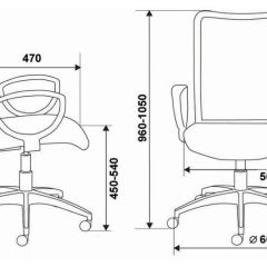 Кресло Бюрократ CH-599/DB/TW-10N тёмно-синий в Талице - talica.mebel24.online | фото 3