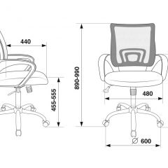 Кресло Бюрократ CH-695N/SL/SD/TW-11 салатовый TW-03A черный TW-11 в Талице - talica.mebel24.online | фото 4