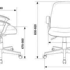 Кресло Бюрократ CH-808-LOW/#G серый 3C1 в Талице - talica.mebel24.online | фото 4