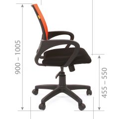 Кресло для оператора CHAIRMAN 696 black (ткань TW-11/сетка TW-05) в Талице - talica.mebel24.online | фото 5