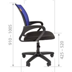 Кресло для оператора CHAIRMAN 696  LT (ткань стандарт 15-21/сетка TW-05) в Талице - talica.mebel24.online | фото 7